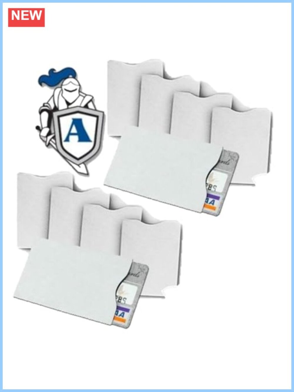 RFID Blocking Credit Card Sleeves DuPont Tyvek 10 Pack Wallet Protectors